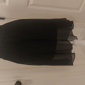 Ally B. Hi-Lo black skirt sz 16